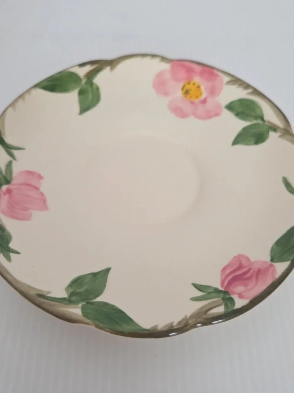 Franciscan Desert Rose Cups Hand Painted Teacups Cups & Saucers England Set of 2